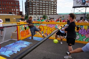 Goose Island Human Foosball at Up-Down