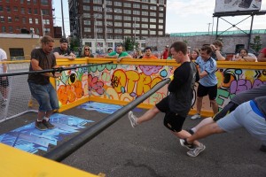 Goose Island Human Foosball at Up-Down