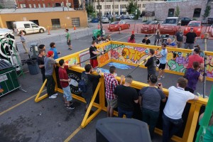 Goose Island Human Foosball at Up-Down