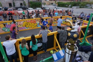 Goose Island Human Foosball at Up-Down